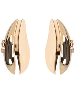 Tory Burch Small Wave Earrings - Metallic