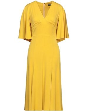 Dolce & Gabbana Crepe Flared Dress - Yellow