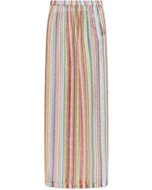 Missoni Zigzag Wide-Leg Trousers - Natural