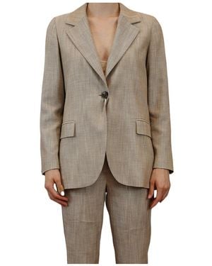 iBlues Single Button Blazer - Natural