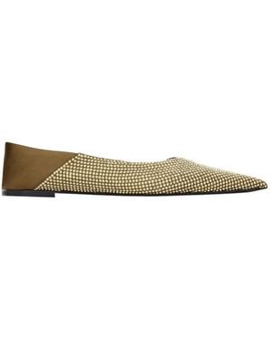 Saint Laurent Nour Pointed Toe Slippers - Multicolour