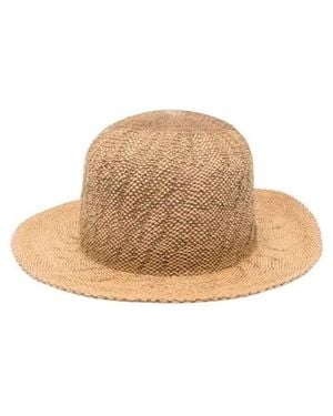 Emporio Armani Woven Brim Hat - Natural