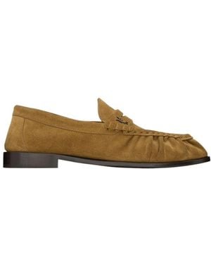 Saint Laurent Le Loafer Slip-On Slippers - Brown