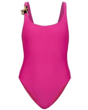 Moschino Sleeveless One-Piece Swimsuit - Pink