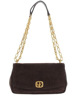 Michael Kors Michael Chain Logo Shoulder Bag - White