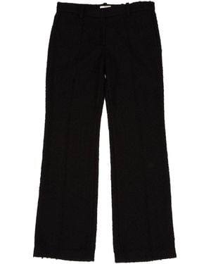 Magda Butrym Flared Tailored Bouclé Trousers - Black