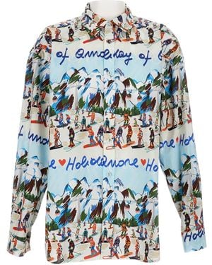 ALESSANDRO ENRIQUEZ Long Sleeve Shirt - Blue