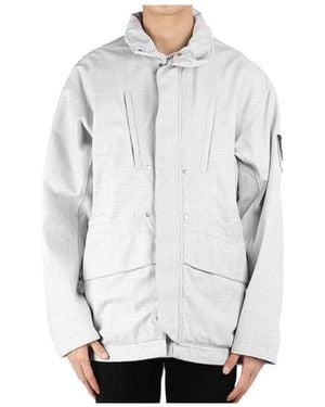 Stone Island Logo Casual Jacket - White