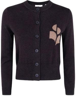 Isabel Marant 'Newton' Classic Roundneck Cardigan - Blue