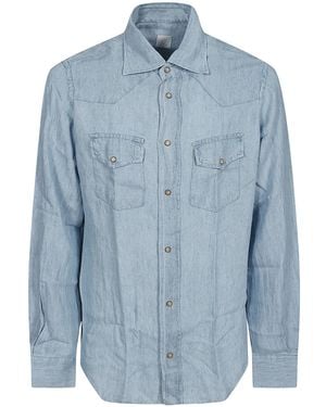 Eleventy Long Sleeve Shirt - Blue