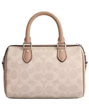 COACH Mini Rowan Crossbody Bag - Natural