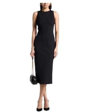 Max Mara Sleeveless Bodycon Midi Dress - Black