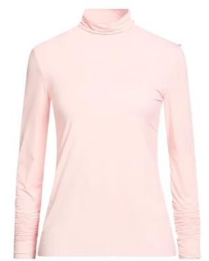Sportmax High-Neck Long-Sleeve T-Shirt - Pink