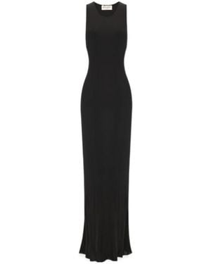 Saint Laurent Scoop Neck Sleeveles Dress - Black