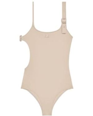 Courreges Courrèges Buckle Cut-Out Swimsuit - Natural