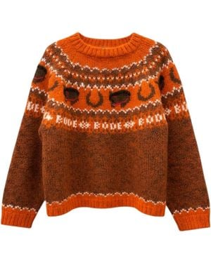 Bode Long-Sleeved Knitwear - Orange