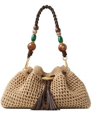 Jimmy Choo Cinch Shoulder Bag - Natural