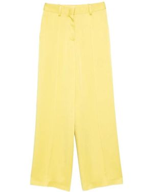 Jil Sander Pleated Concealed-Fastening Trousers - Yellow