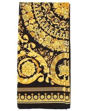 Versace Baroque Pattern Scarf - Yellow