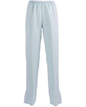 forte_forte Elastic Waist Casual Trousers - Blue