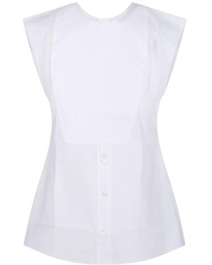 Victoria Beckham Sleeveless Shirt - White