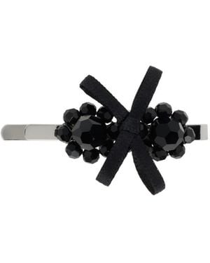 Simone Rocha Bow Mini Flower Hair Clip - White