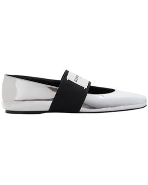 Givenchy Sliced Square Ballerinas - White