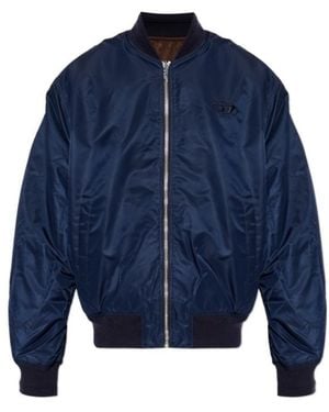 DIESEL W-Type-D1 Padded Bomber Jacket - Blue