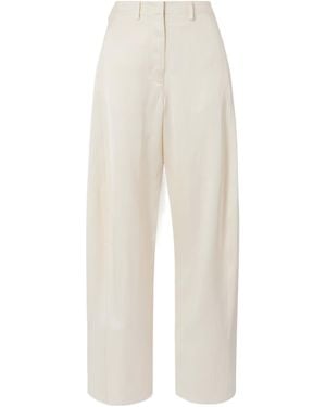 Magda Butrym Low Waist Relaxed Trousers - White