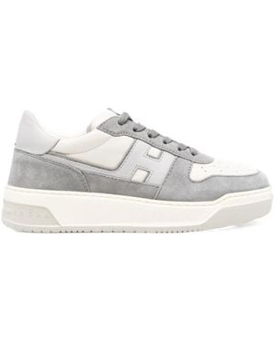 Hogan Lace-Up Sneakers - White