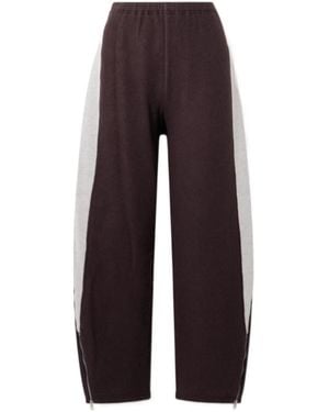 Tory Burch Striped Sweatpants - Brown