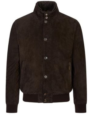 Moorer Stand-Collar Casual Jacket - Black