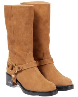 Chloé Round-Toe Ankle Boots - Brown