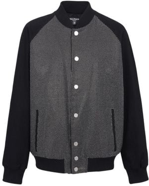 Balmain Embellished Bomber Jacket - Black