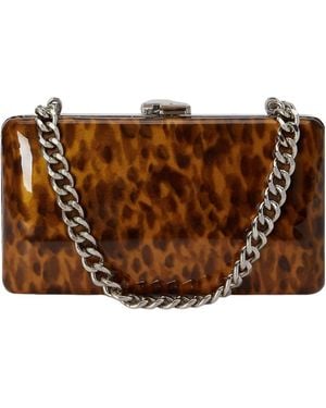 Ralph Lauren Hardcase Evening Clutch - Brown