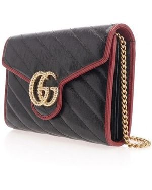 Gucci Gg Marmont Shoulder Bag - Black
