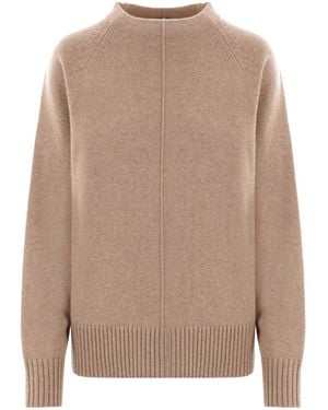 Max Mara Crewneck Long-Sleeved Jumper - Brown
