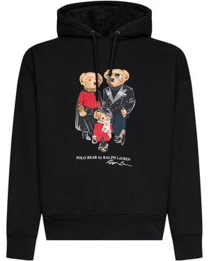 Polo Ralph Lauren Polo Bear Graphic Hoodie - Black
