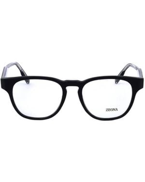 ZEGNA Round Frame Glasses - White