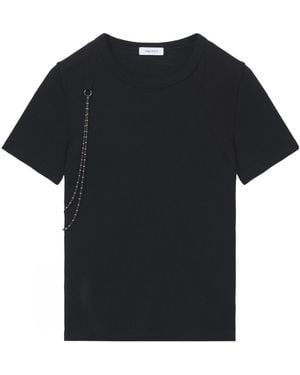 McQueen Chain Detail T-Shirt - Black