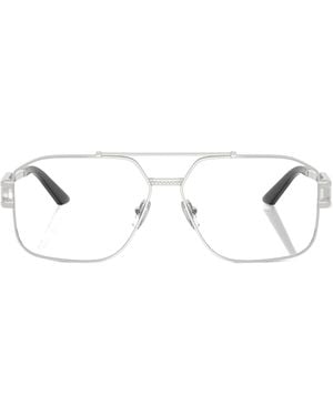 Versace Eyewear Pilot-Frame Glasses - White
