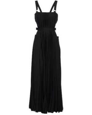Christopher Kane Pleated Midi Dress - Black