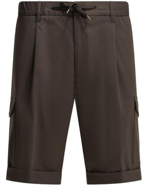 Herno Pleated Cargo Shorts - Grey
