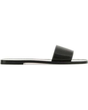 The Row Flat Slippers - White