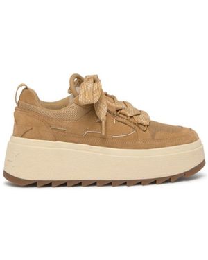 Ash Movie Calf Suede Camel/Eggnug - Natural