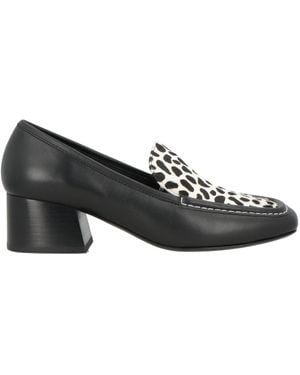 MAX&Co. Animal Print Loafers - Black