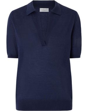 Gabriela Hearst Knitted Polo Shirt - Blue