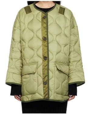 Frankie Shop Teddy Oversized Quilted Jacket - Green