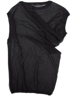 Paloma Wool Asymmetrical Knit Top - Black