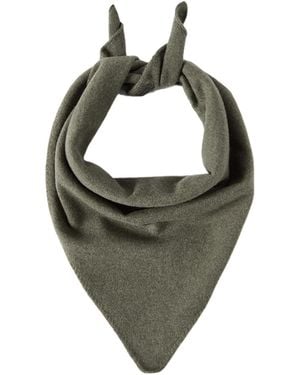 Brunello Cucinelli Cashmere Foulard With Monili - Green